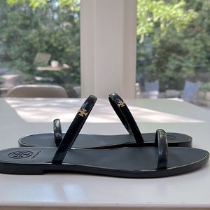 - Tory Burch jelly sandals- dark navy blue !